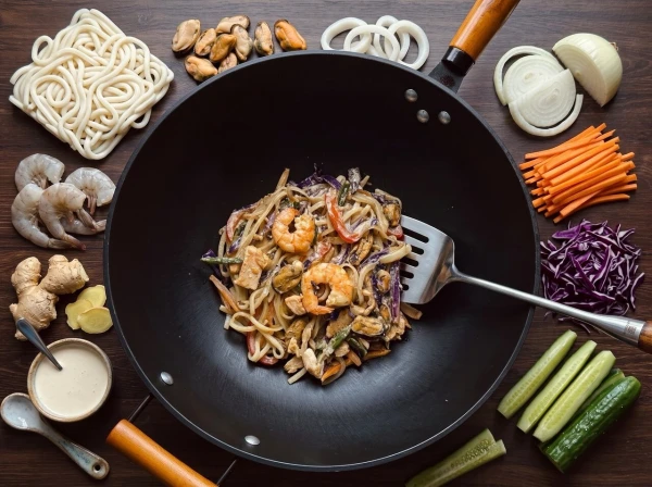 WOK с морепродуктами