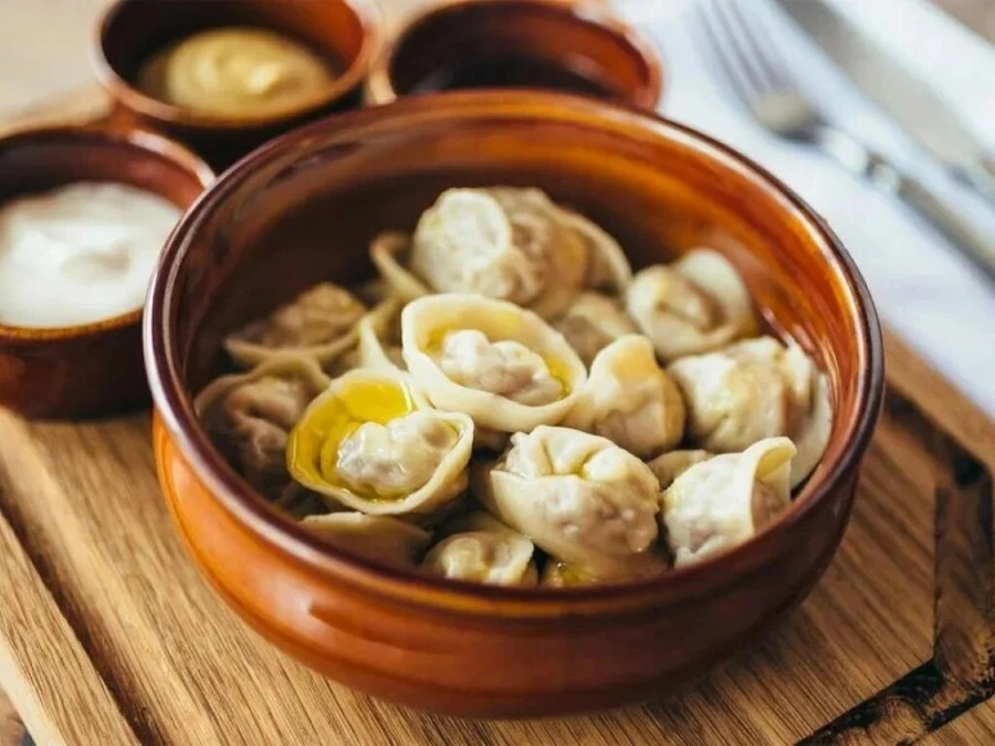 Пельмени свои, с  курицей