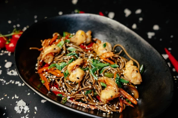 Соба с креветками