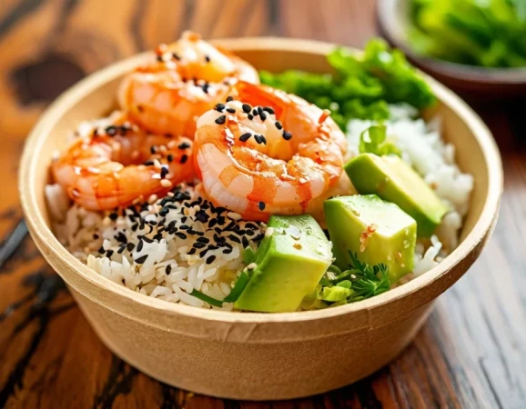 Поке с креветками
