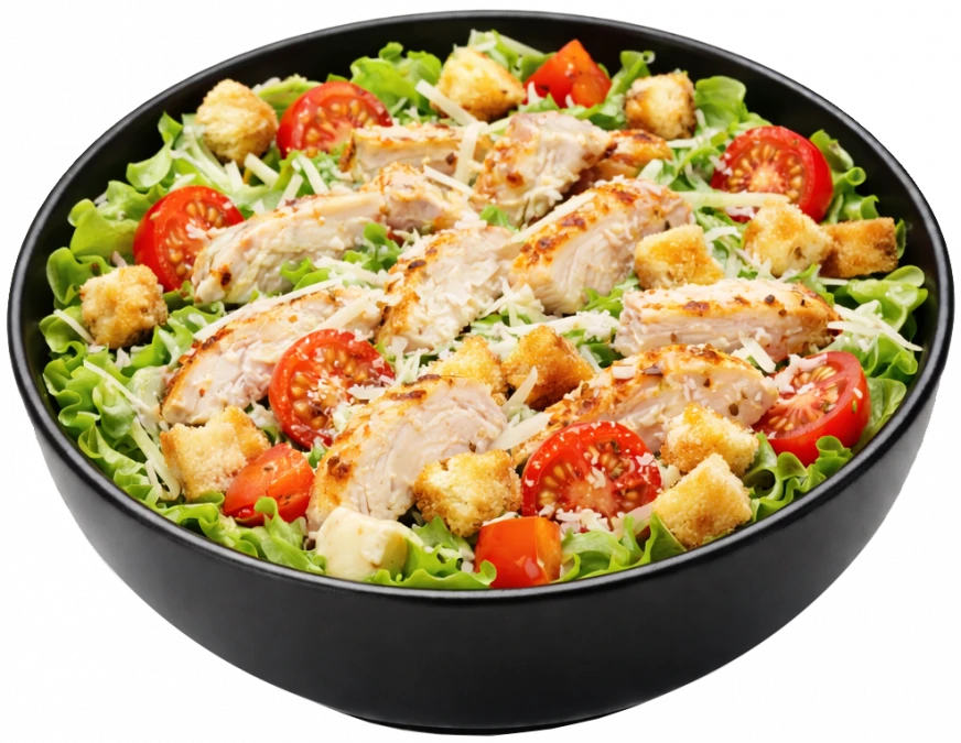 Салат цезарь с курицей