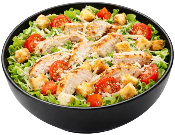 Салат цезарь с курицей