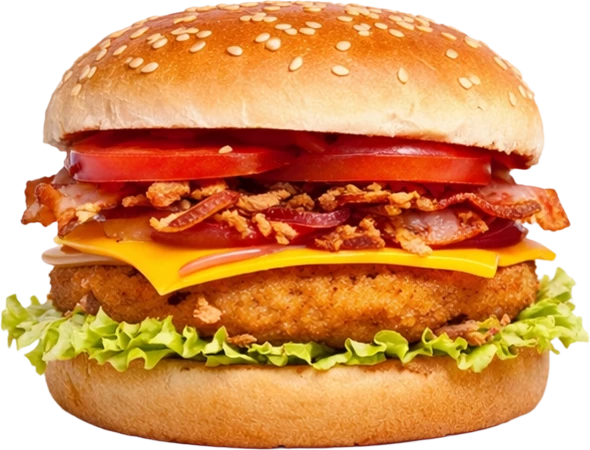 Острый чикен бургер