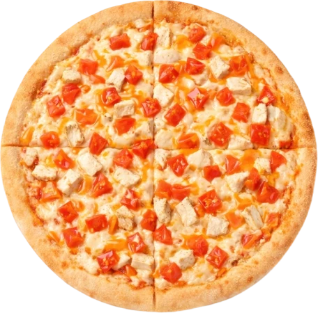 Пицца Цыпленок в кисло сладком соусе