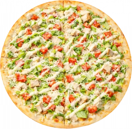 Пицца Цезарь с курицей