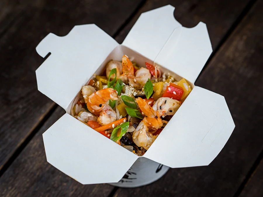 Wok рис  Морской