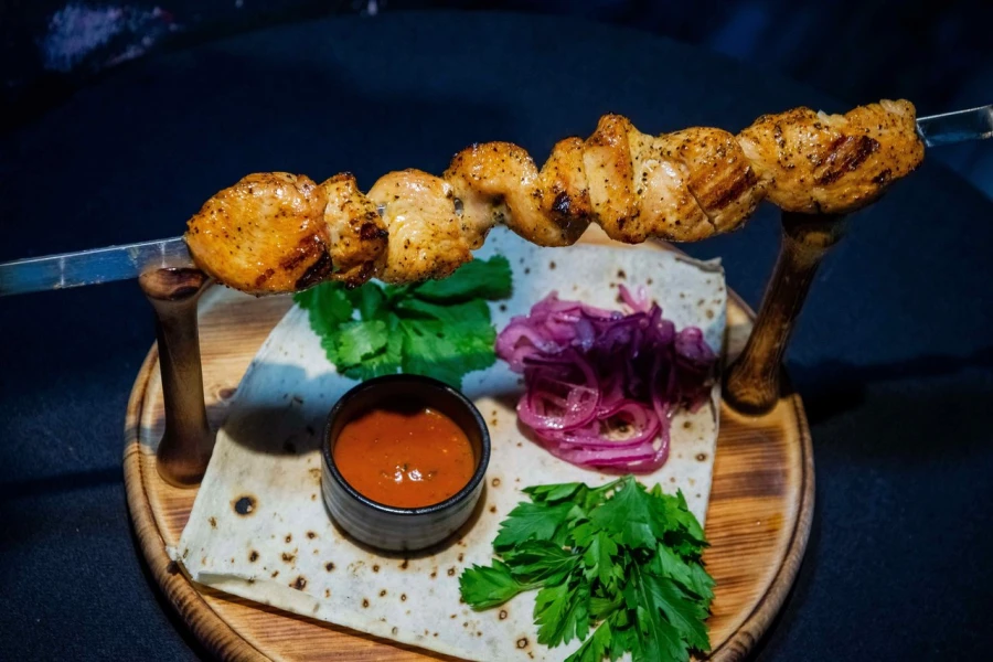 Шашлык из филе куриной грудки