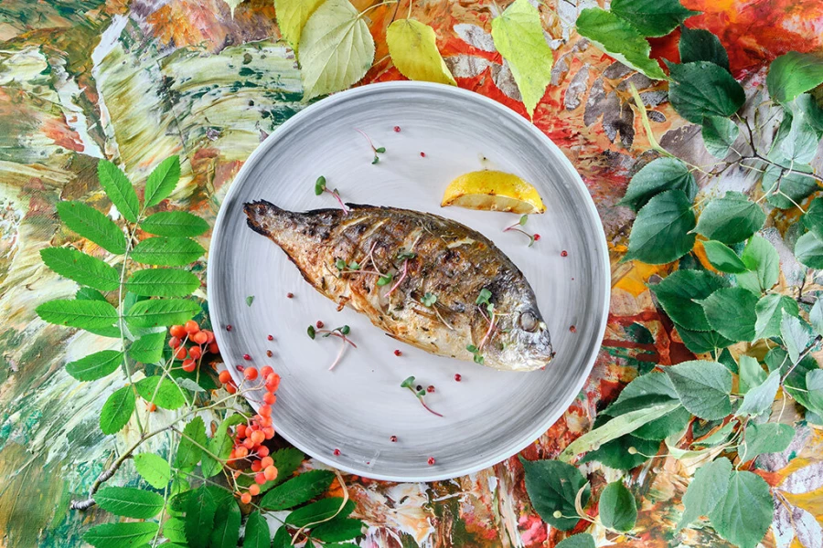 Дорадо на гриле