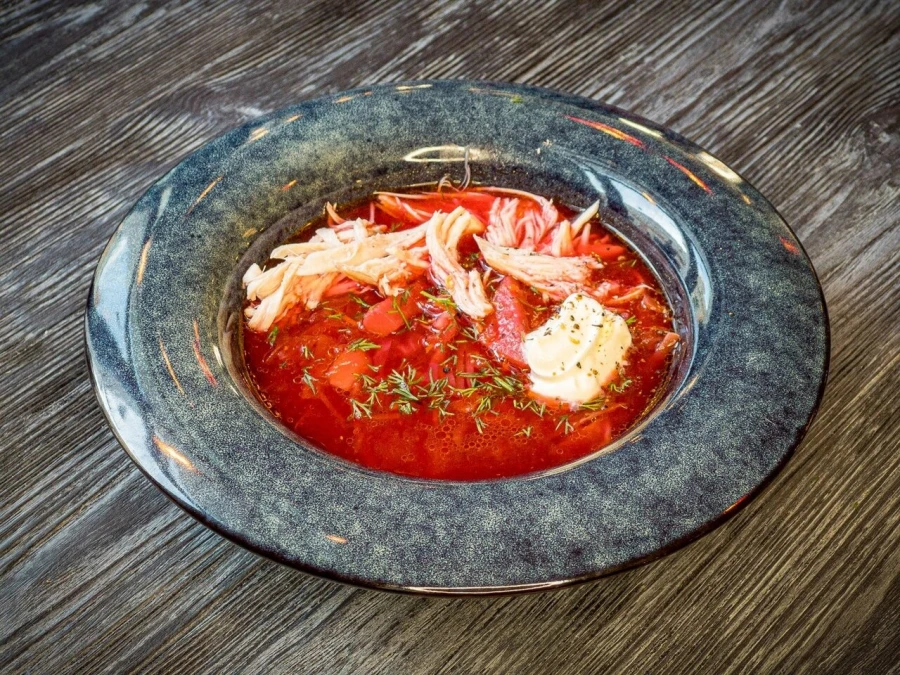 Борщ с курицей