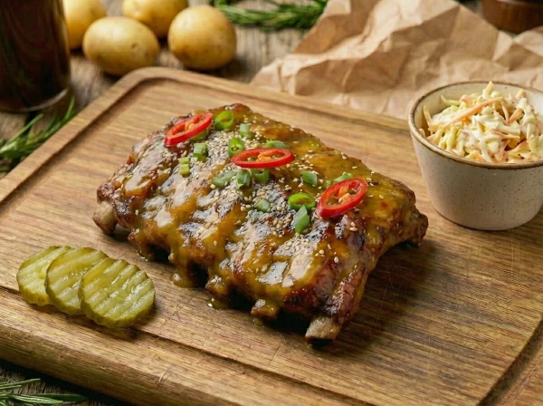 Свиные ребра медово-горчичные