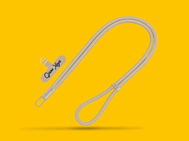 Шнурок для телефона бежевый 