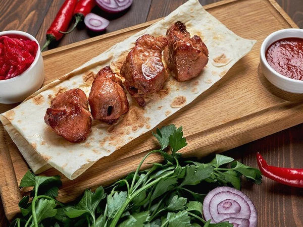 Шашлык из свинины- Инжир