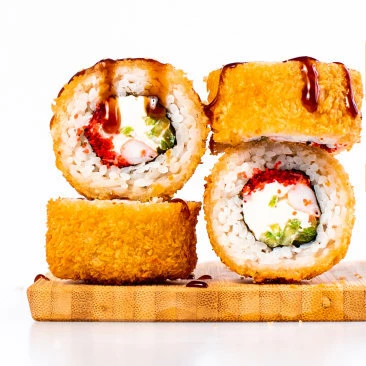 Ролл Калифорния с креветкой Хот