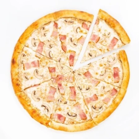 Пицца бекон-грибы