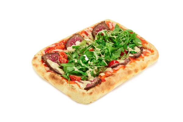 Римская пицца с ростбифом