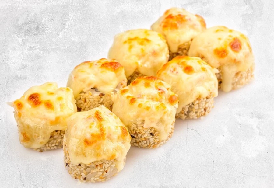 Запеченный ролл с курицей