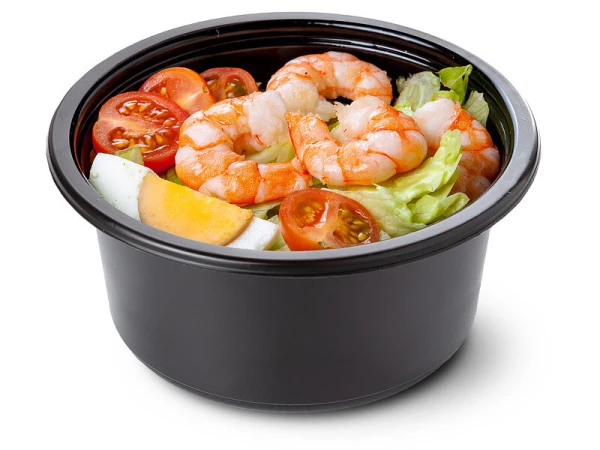 Салат Цезарь с креветками