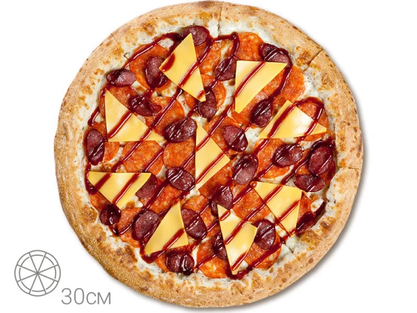Пицца 30см Чеддер Барбекю