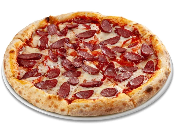 Пицца 30см с охотничьими колбасками