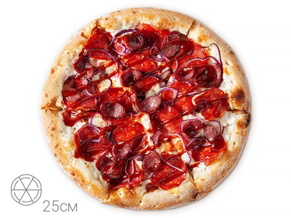 Пицца 25см Колбаски Чоризо