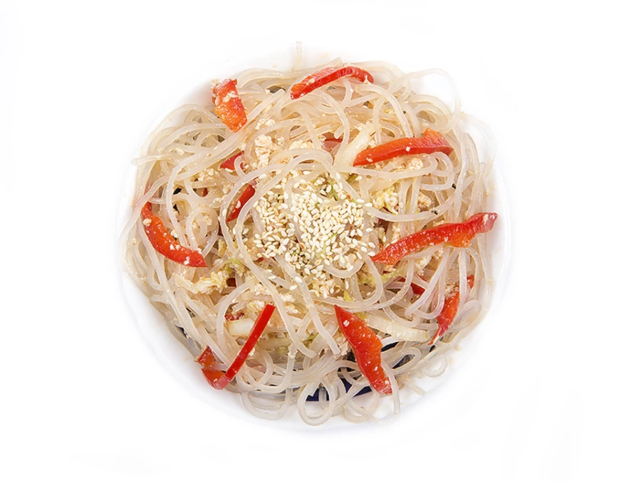 Лапша рисовая с овощами