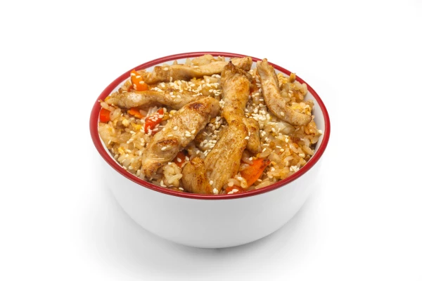 Тяхан с курицей