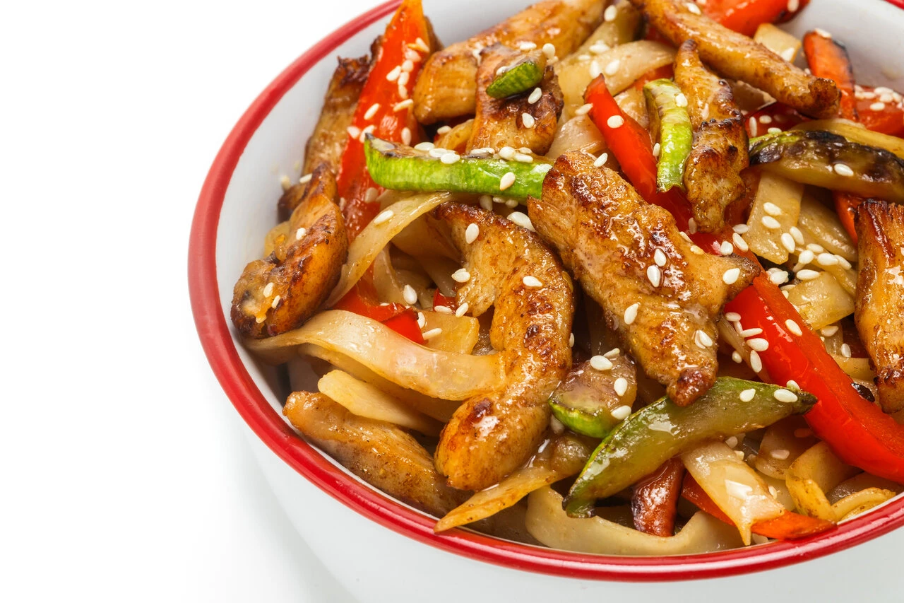 Удон с курицей