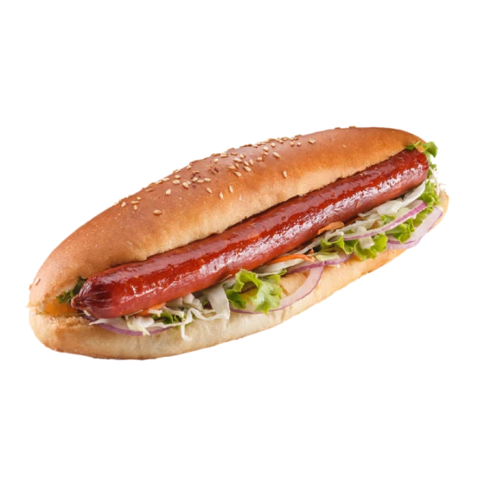 Хот-дог с охотничьей колбаской