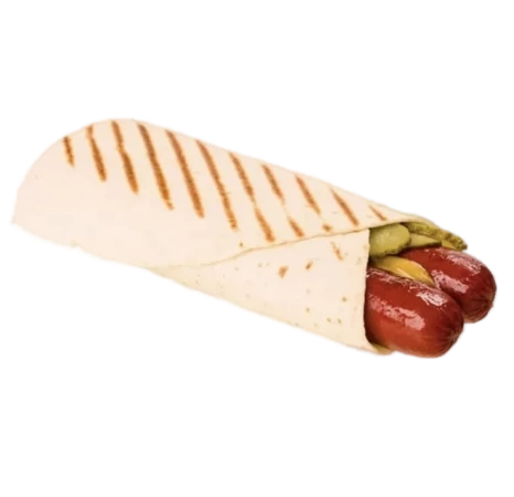Хот-дог в лаваше с колбаской