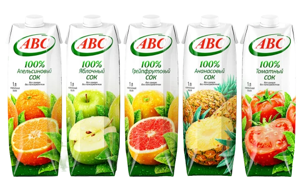 Сок 1 литр ТМ "ABC" в ассортименте