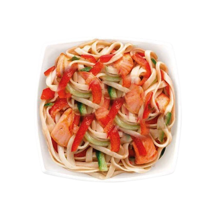 WOK с лососем