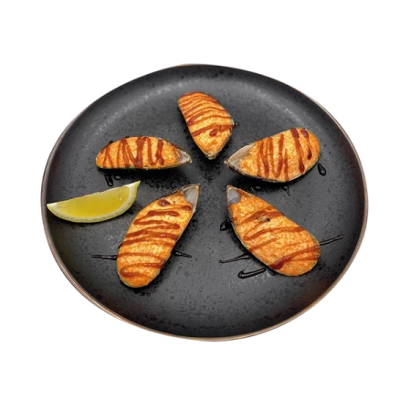 Запеченные Мидии Спайси