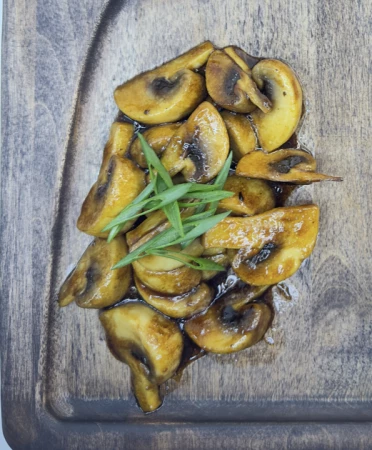 Жаренные шампиньоны с луком