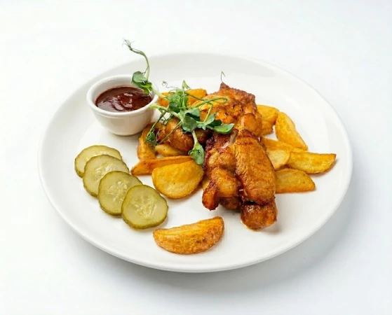 Филе бедра с картофелем по-деревенски