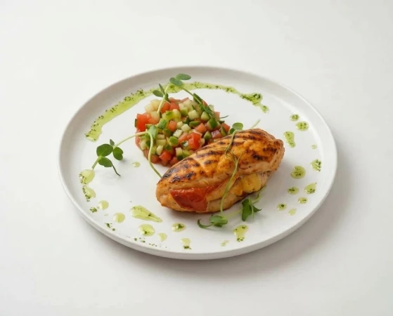 Куриная грудка с томатами
