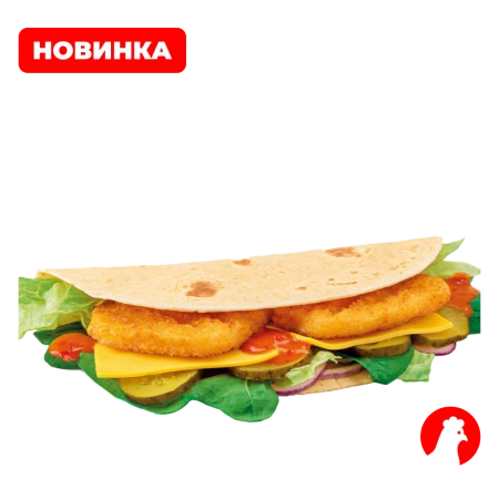 Лепешка роти с курицей