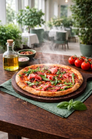 Пицца Барбекю с салями, ветчиной и говядиной