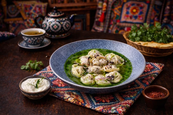 Чучвара отварная в бульоне