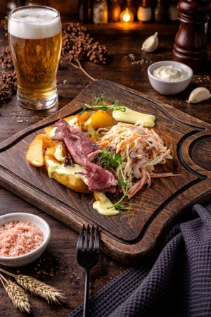 Фри с томленым краем в смокере