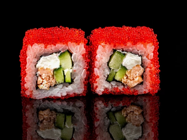 "С жареной красной рыбой 6 шт