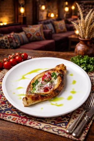 Хачапури с Черри и страчателлой