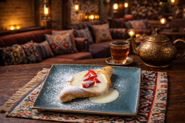 Хачапури с заварным кремом