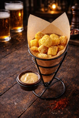 Копченый сулугуни в панировке 