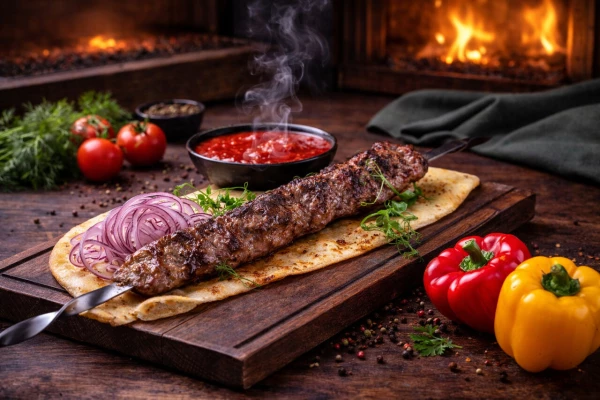 Люля из баранины с луком