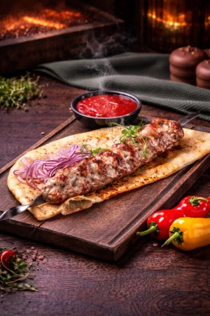 Люля из курицы с луком