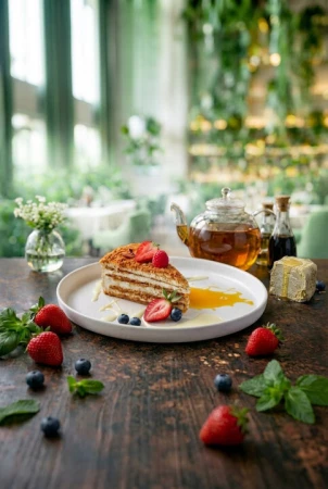 Медовик с халвой