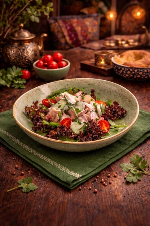 Овощной салат с сузьмой