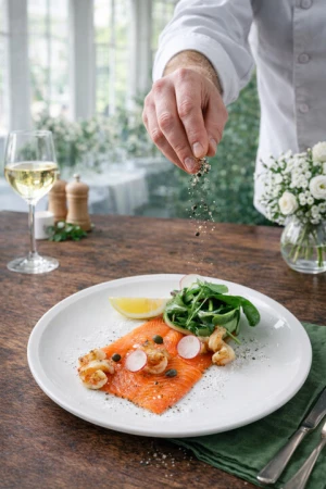 Плато из красной рыбы