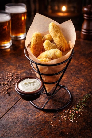 Сырные рулетики с беконом 