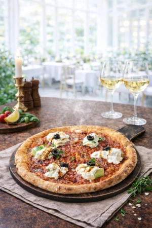 Пицца Страчателла авокадо